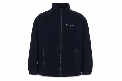 Front view of Sprayway boys’ black fleece jacket, size 12, full zip