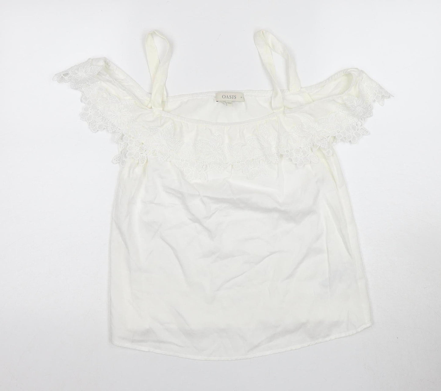 Oasis Women's White Camisole Blouse Size 10