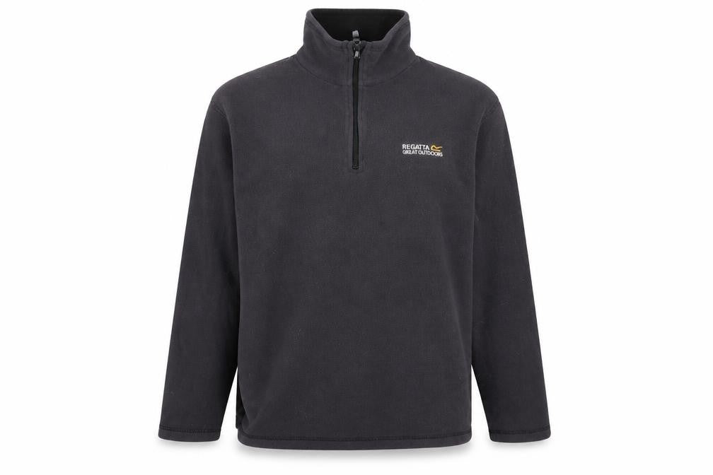 Regatta Men's Black 1/4 Zip Fleece Sweatshirt S
