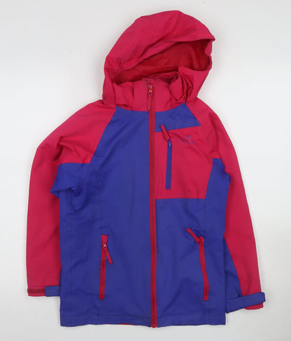 Additional front view of Hi Gear girls’ multicoloured ski jacket 9-10 yrs