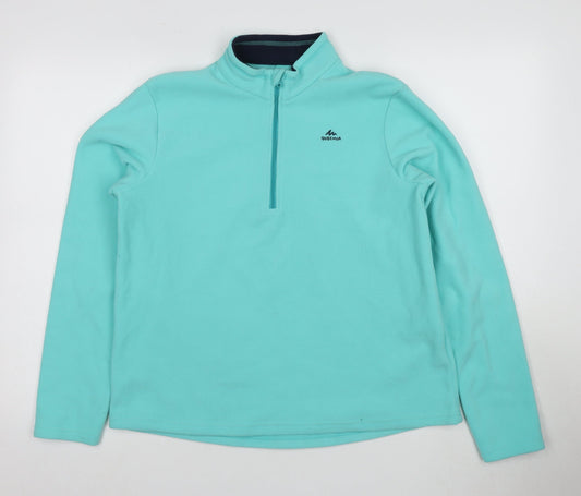 Quechua Girls Blue Fleece Full Zip Sweatshirt 14-15 Years