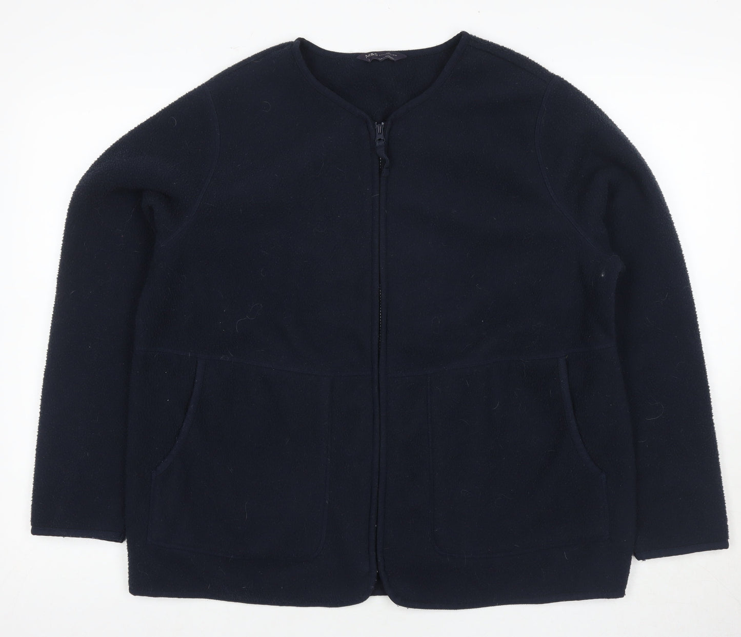 Marks and Spencer Women's Black Wool Jacket L Casual