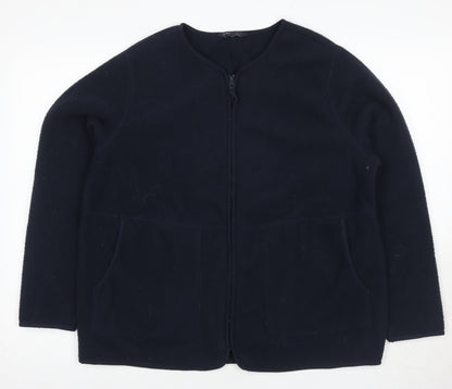 Marks & Spencer Women's Black Wool Jacket L Casual