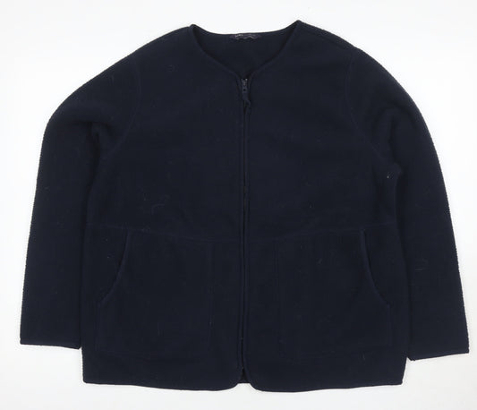 Marks and Spencer Women's Black Wool Jacket L Casual