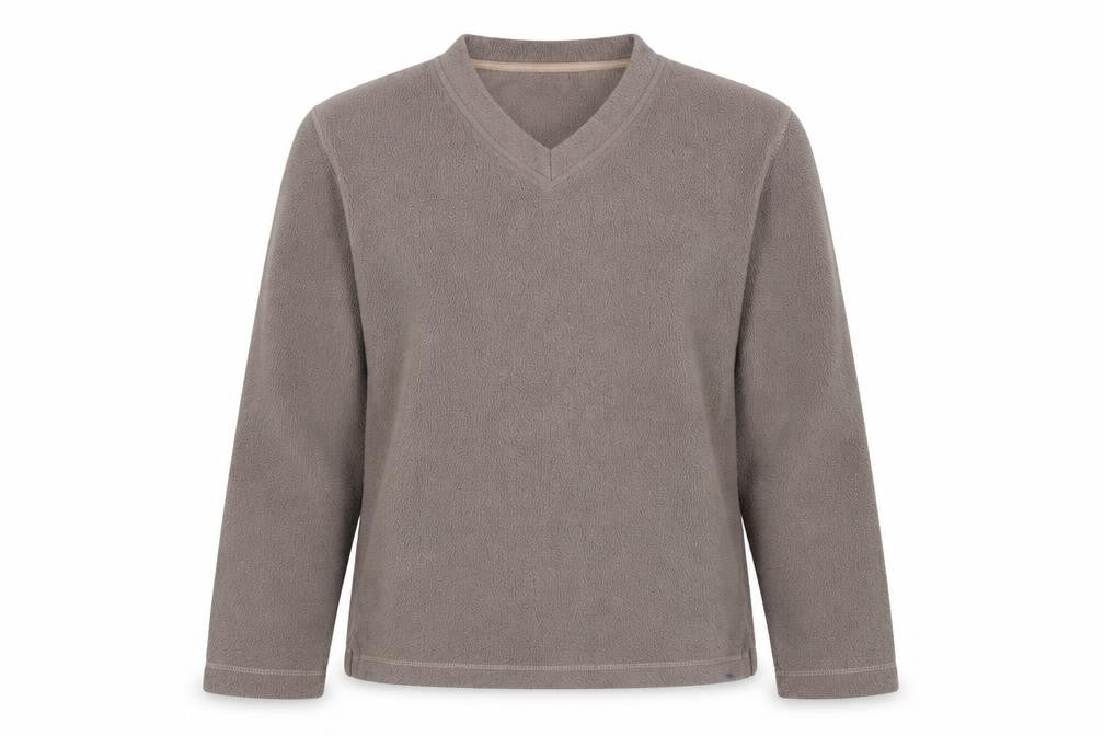 Great Plains Women's Grey Medium V-Neck Pullover Sweatshirt
