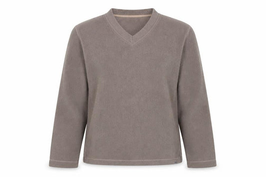 Great Plains Women's Grey Medium V-Neck Pullover Sweatshirt