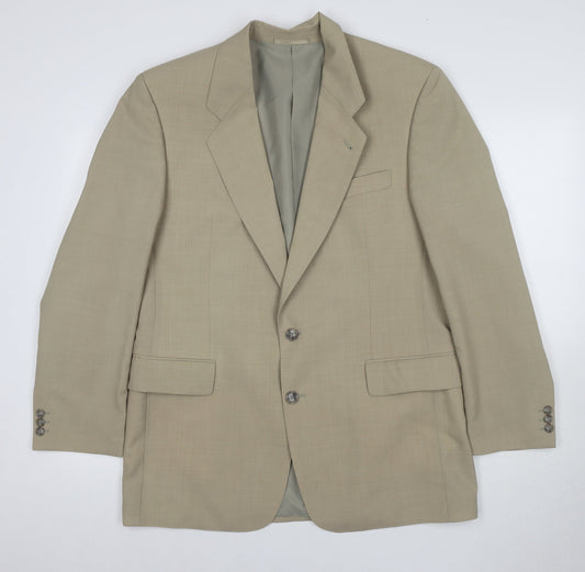 Vaughan Davies Men's Beige Blazer Size 40R Regular Fit