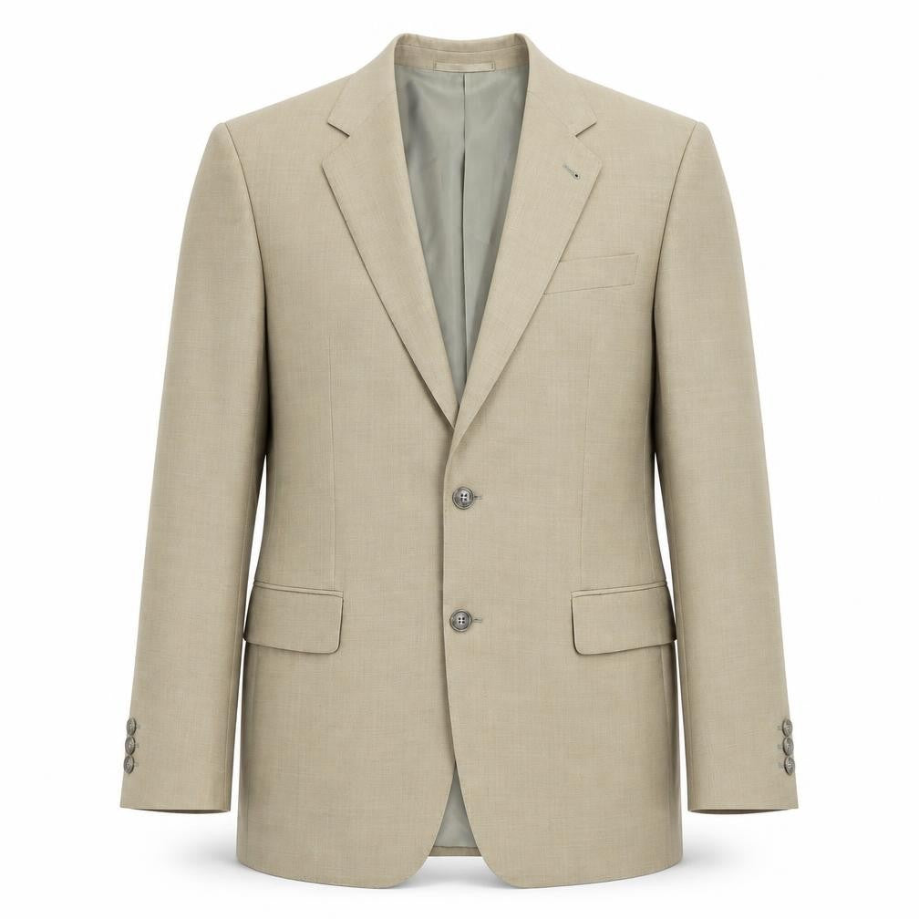 Vaughan Davies Men's Beige Blazer Size 40R Regular Fit