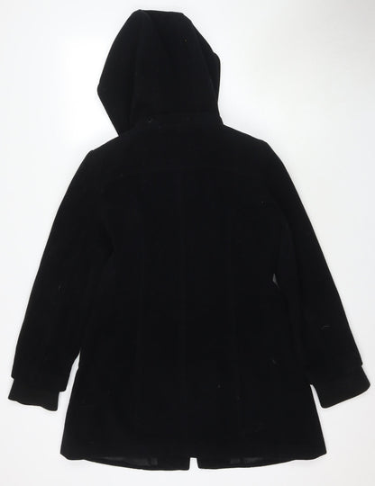 Back view of Mackays Black Hooded Jacket, size 12