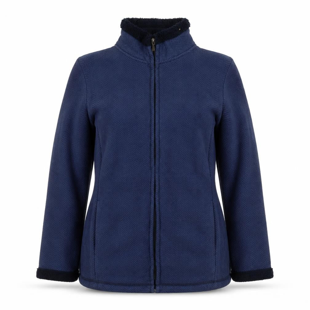 Bonmarché Women's Blue Zip Jacket Medium