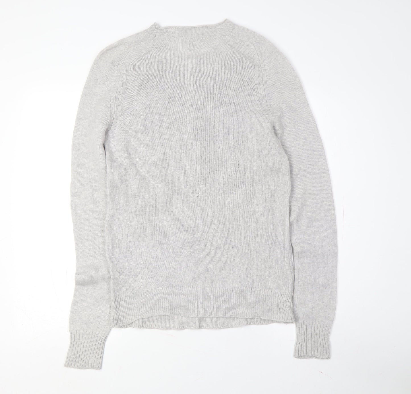 J.Crew Women's Grey Wool Pullover Jumper, M, Animal Print