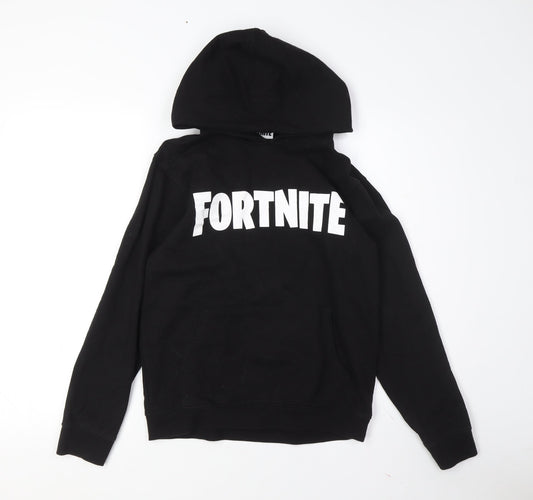 Fortnite Boys Black XS Hoodie Pullover with Logo