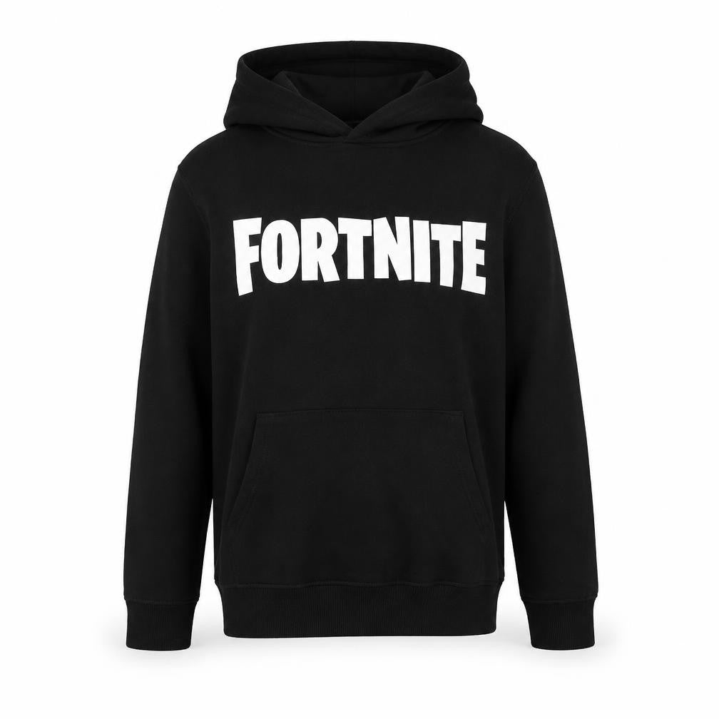 Fortnite Boys Black XS Hoodie Pullover with Logo