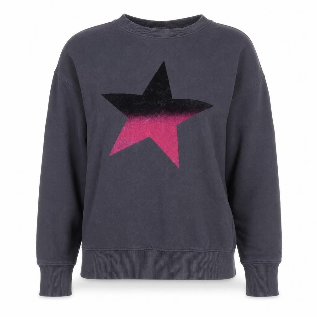 Hush Women's Grey Star Pullover Sweatshirt XS