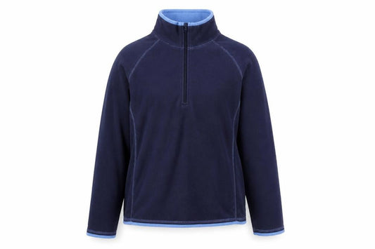 Mountain Warehouse Women's Blue Fleece Zip Sweatshirt, Size 12