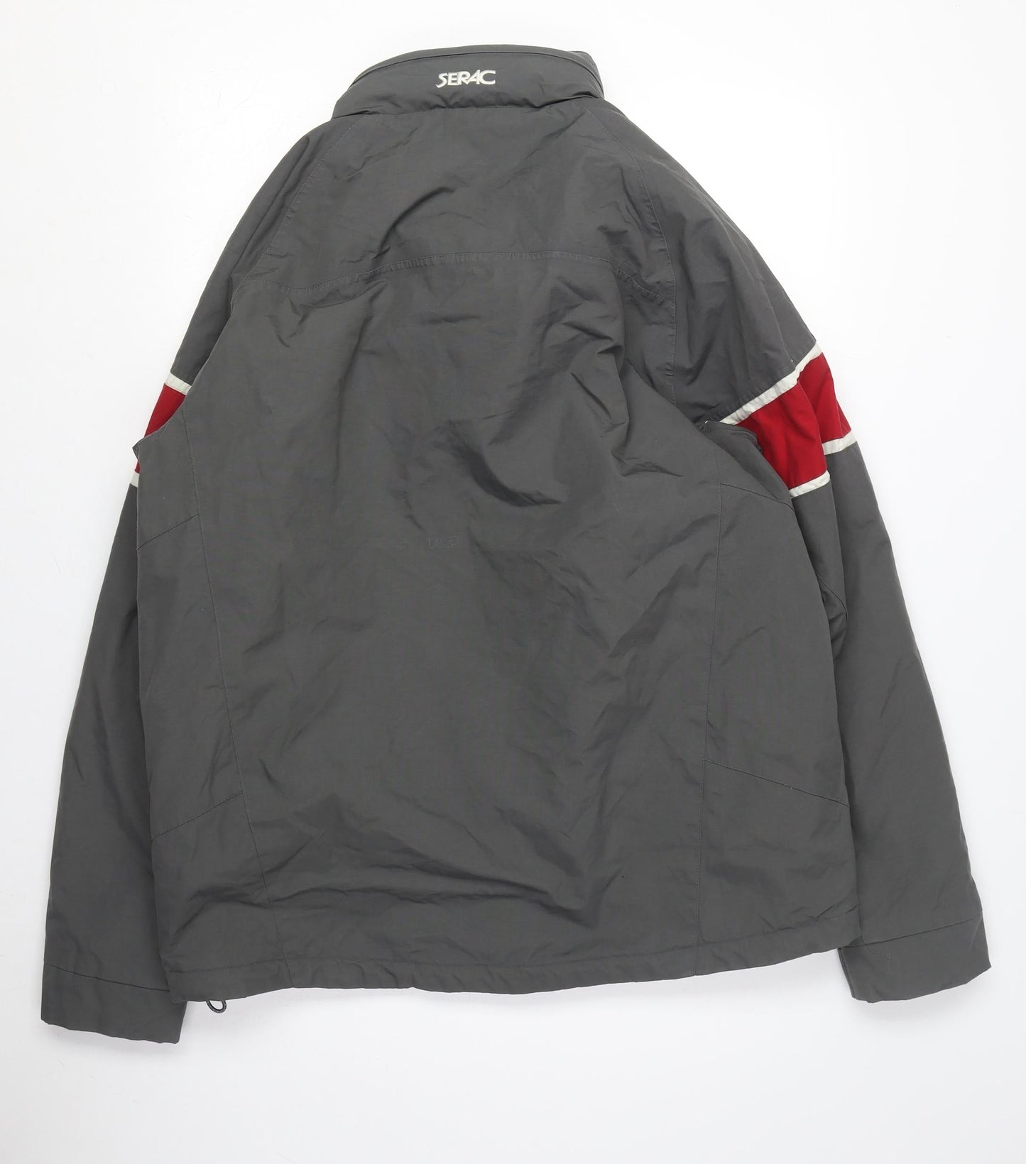 Serac Men's Grey Windbreaker Jacket Size M Casual Outdoor
