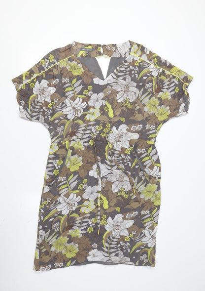 Laura Ashley Women's Multicoloured Floral Shift Dress Size 10