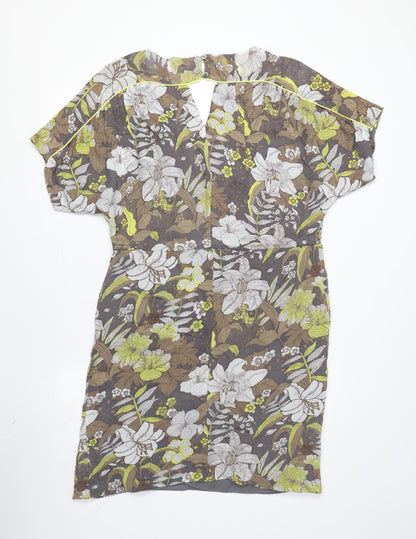 Laura Ashley Women's Multicoloured Floral Shift Dress Size 10