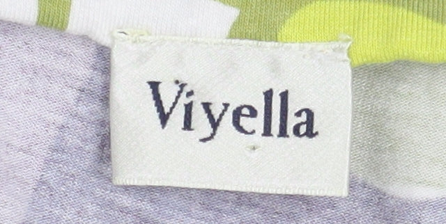 Viyella Women's Multicoloured Floral Pleated Skirt Size 12