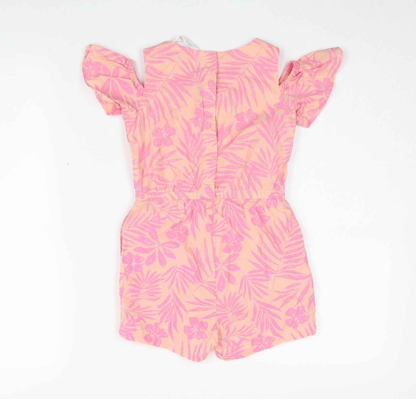 H&M Girls Floral Pink Playsuit - Size 5-6 Yrs