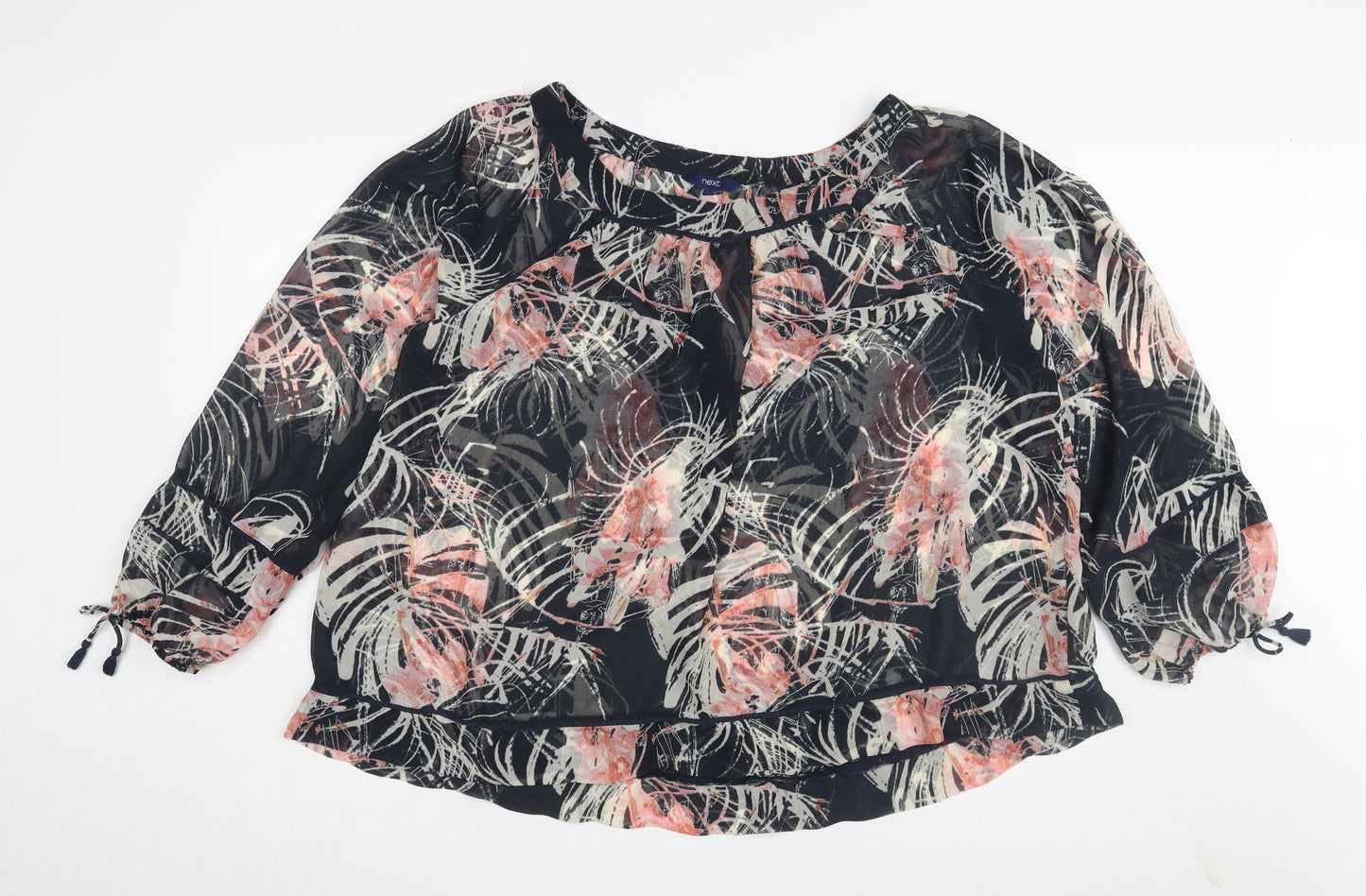 Next Women's Floral Multicoloured Blouse, Size 18