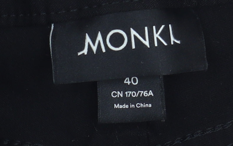 Monki Women's Black Jegging Trousers - Size 12, Slim Fit