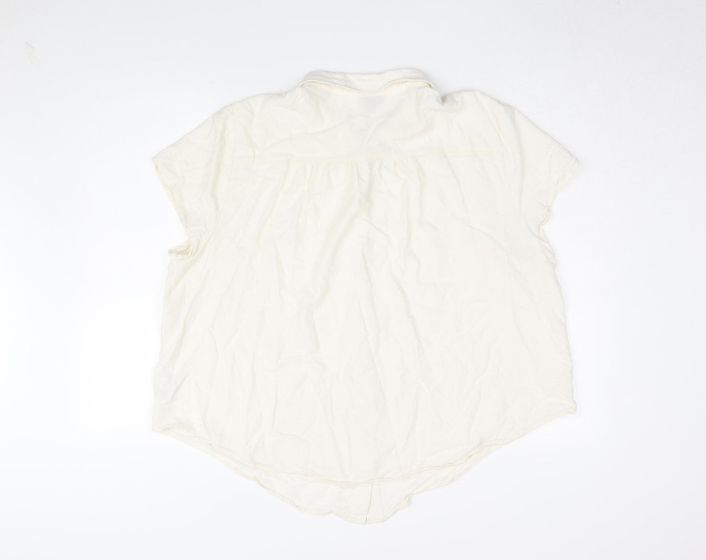 Torrid Women's Beige Button-Up Shirt, Size 2
