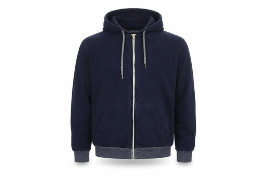 Topman Men's Blue Full Zip Hoodie L Regular