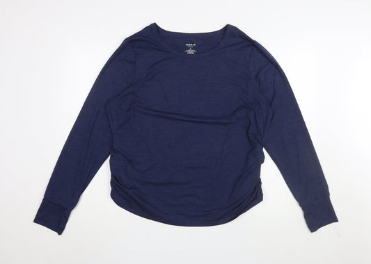Torrid Women's Blue T-Shirt, Size 2, Long Sleeve