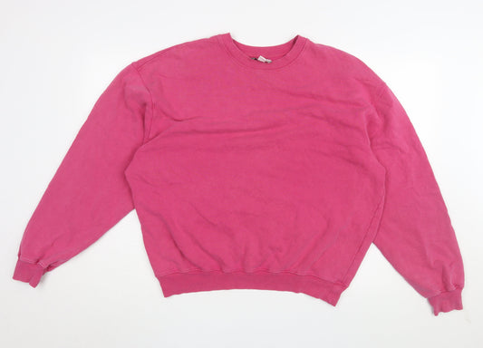 Topshop Women's Pink Sweatshirt UK 10