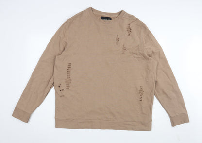 River Island Beige XL Men's Pullover Sweatshirt