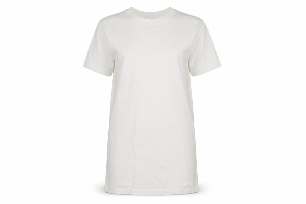 COS Women's White T-Shirt Dress Size 8 Short Sleeve