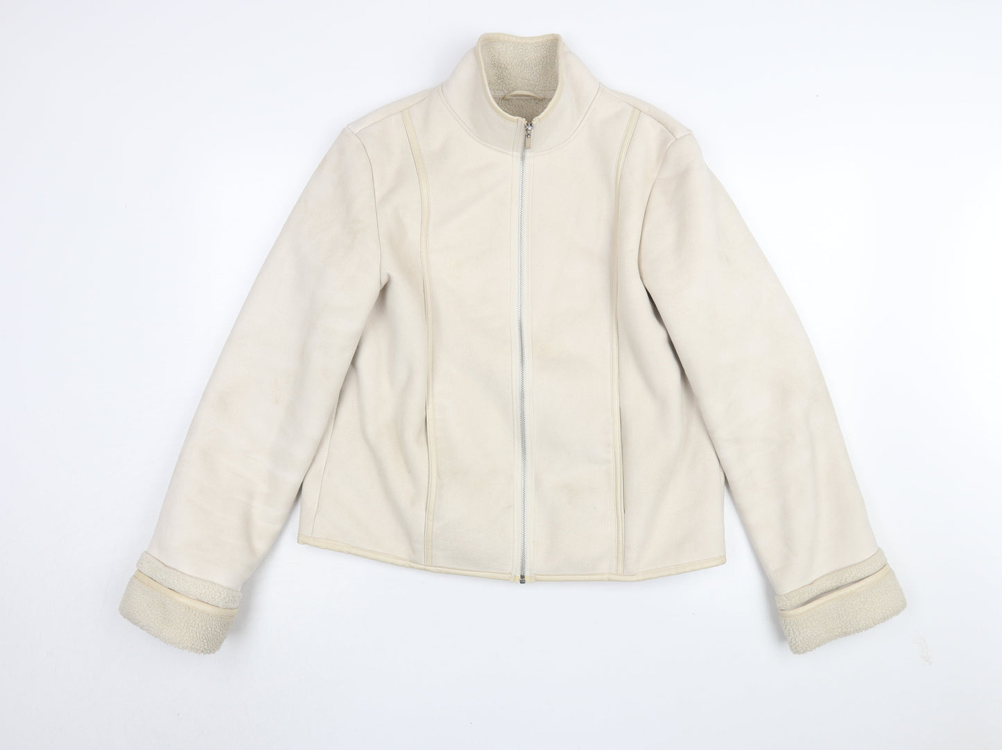 Next Women's Beige Short Basic Jacket Size 14