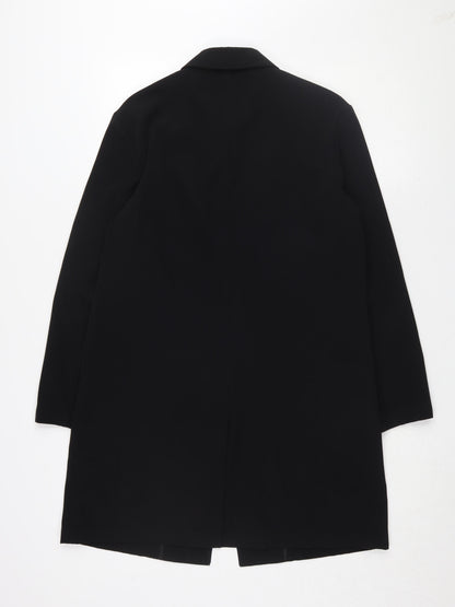 Next Women's Black Mid-Length Classic Overcoat