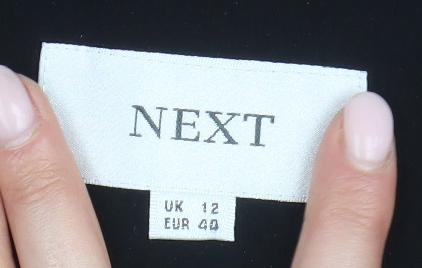 Next Women's Black Mid-Length Classic Overcoat