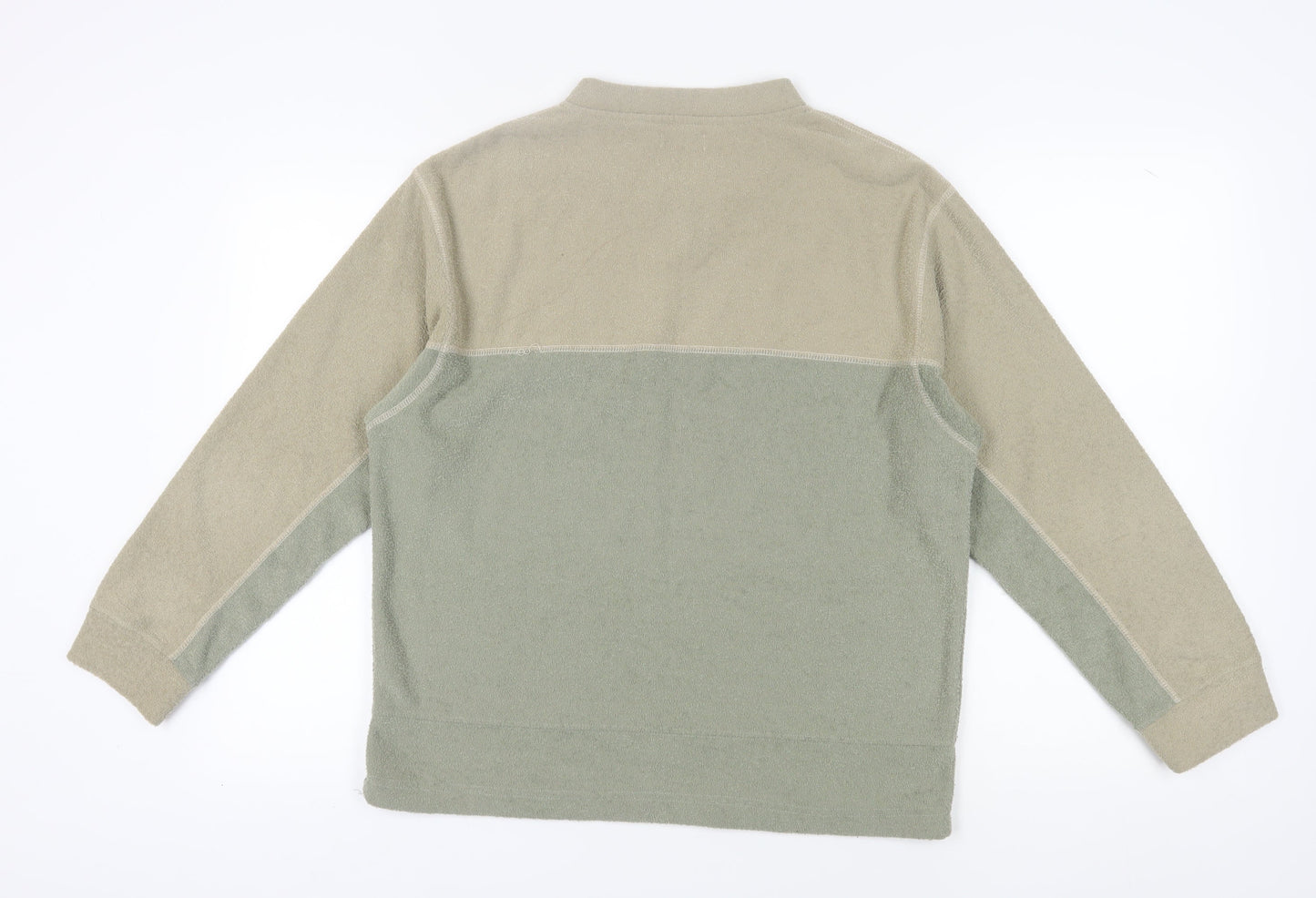 Petroleum Men’s Beige V-Neck Pullover Sweatshirt