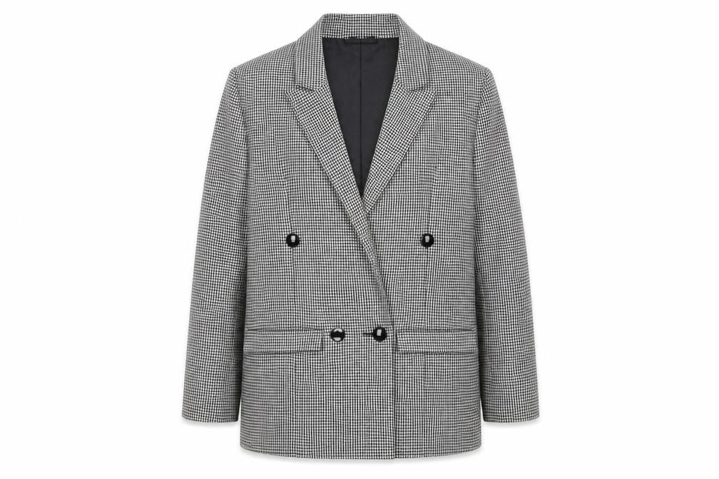 TopCoat Women's Black Houndstooth Blazer Size 10