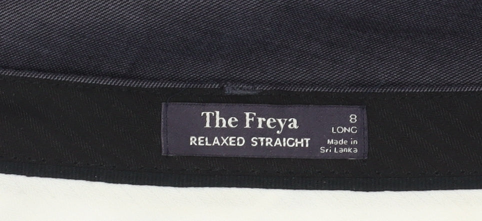 Marks and Spencer Women's Grey Relaxed Straight Trousers