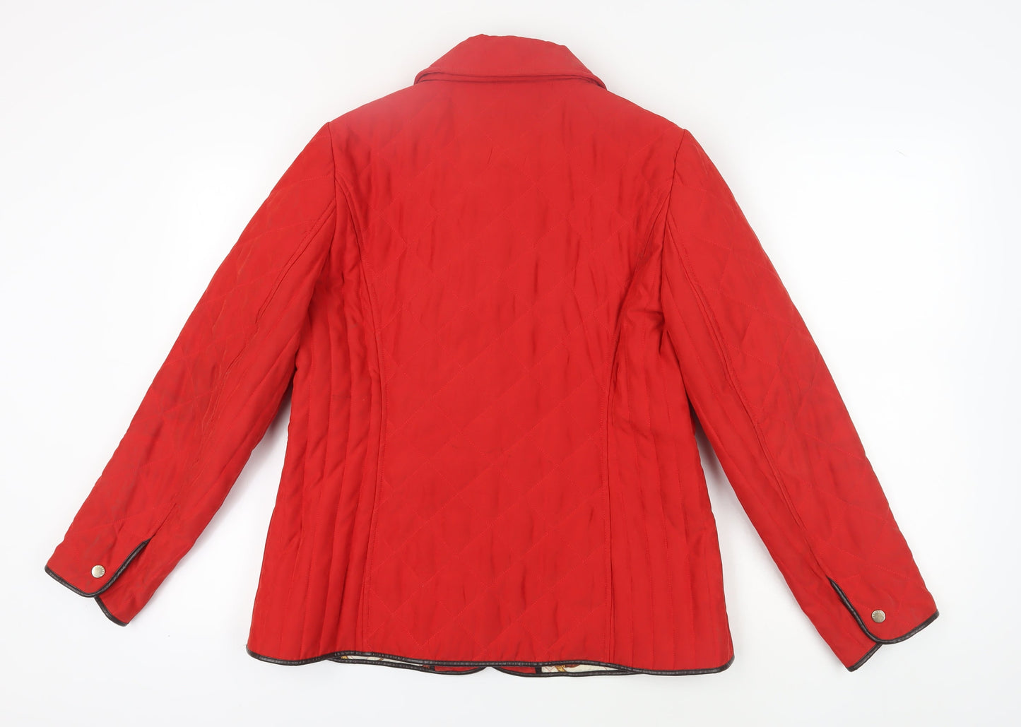 Concept k Women's Red Quilted Jacket Size 12 Classic