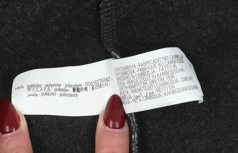 Zara Women's Grey Overcoat S Collared Mid-Length