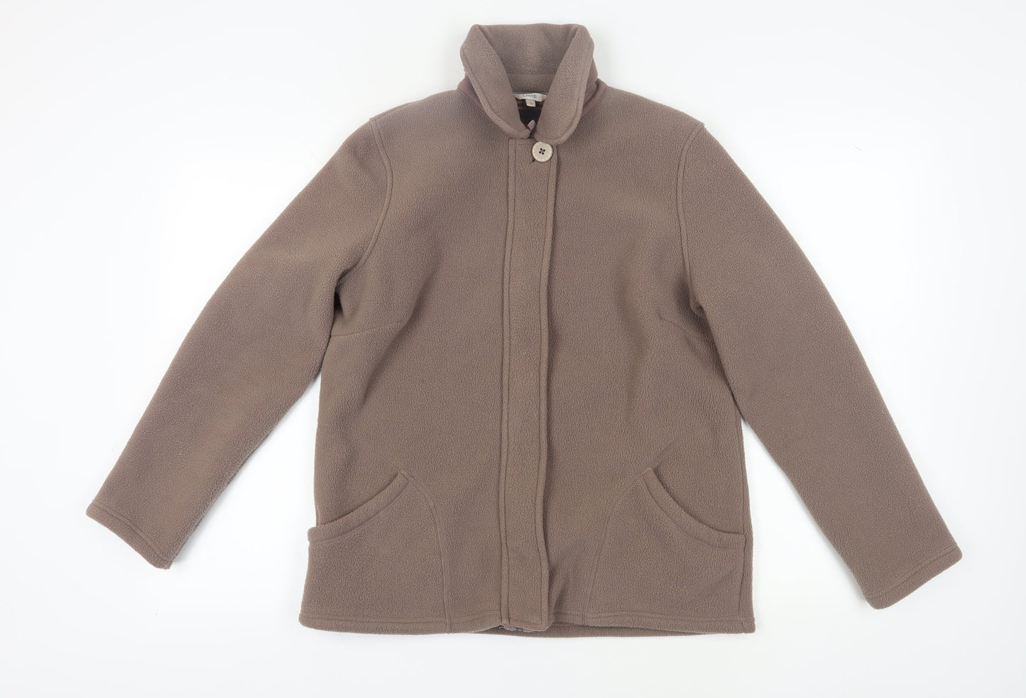 Marks and Spencer Women's Brown Fleece Jacket