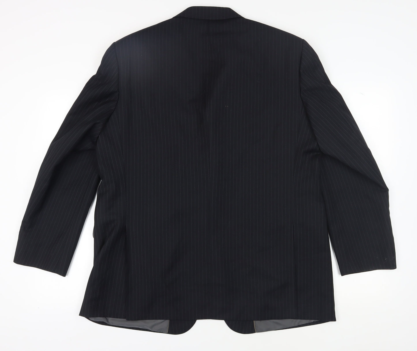 Marks and Spencer Men's Blue Striped Blazer 46R