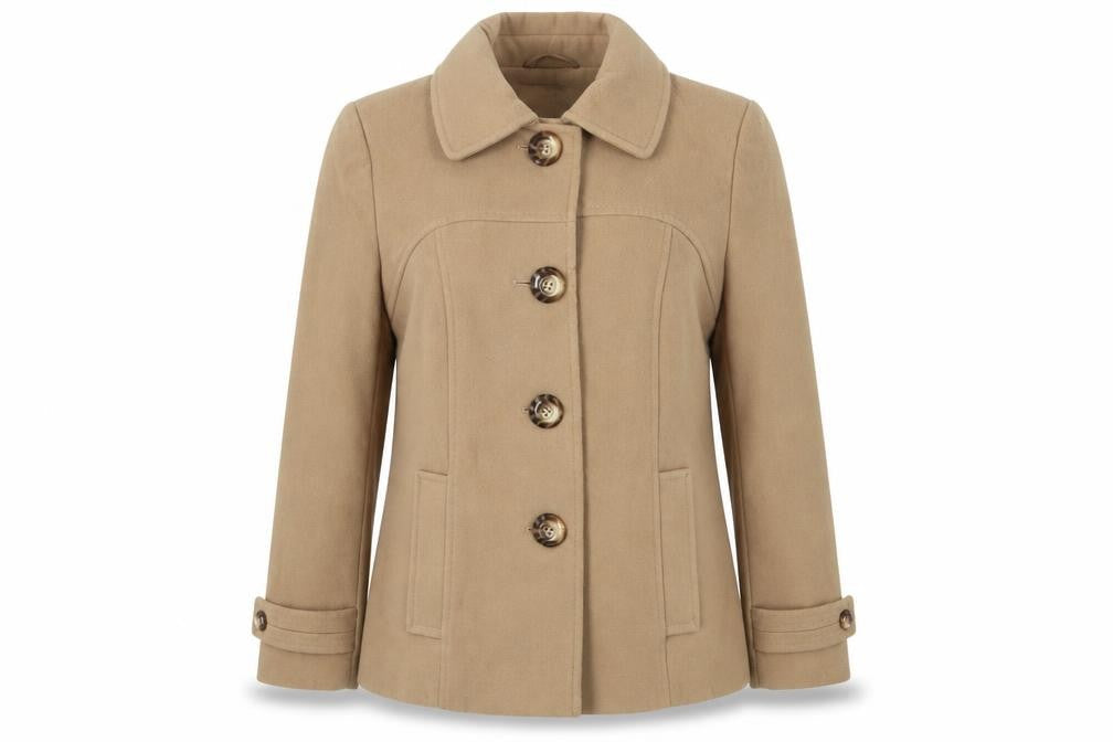 Autonomy Women Beige Basic Coat Size 10