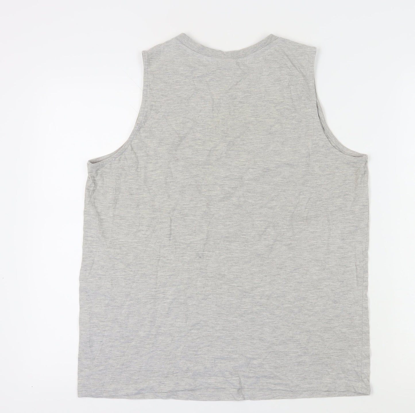 Disney Grey Cartoon Tank Top - Size 16 Unisex Sleek Casual