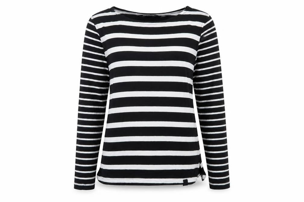 Regatta Women's Black Striped Long Sleeve T-Shirt