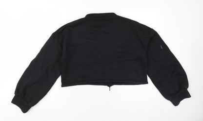 Back view of I Saw It First Women's Black Pullover Sweatshirt, size 8