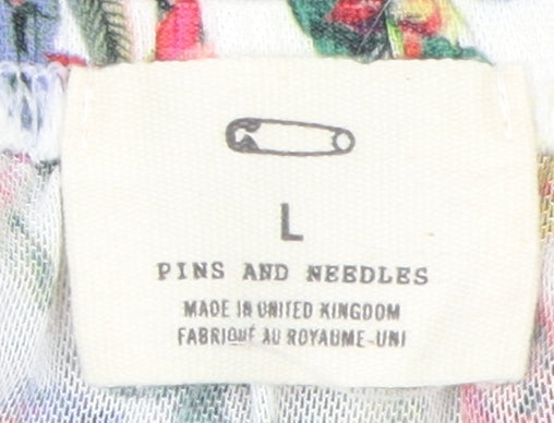 Pins and Needles Women's Large Floral Camisole Tank Top