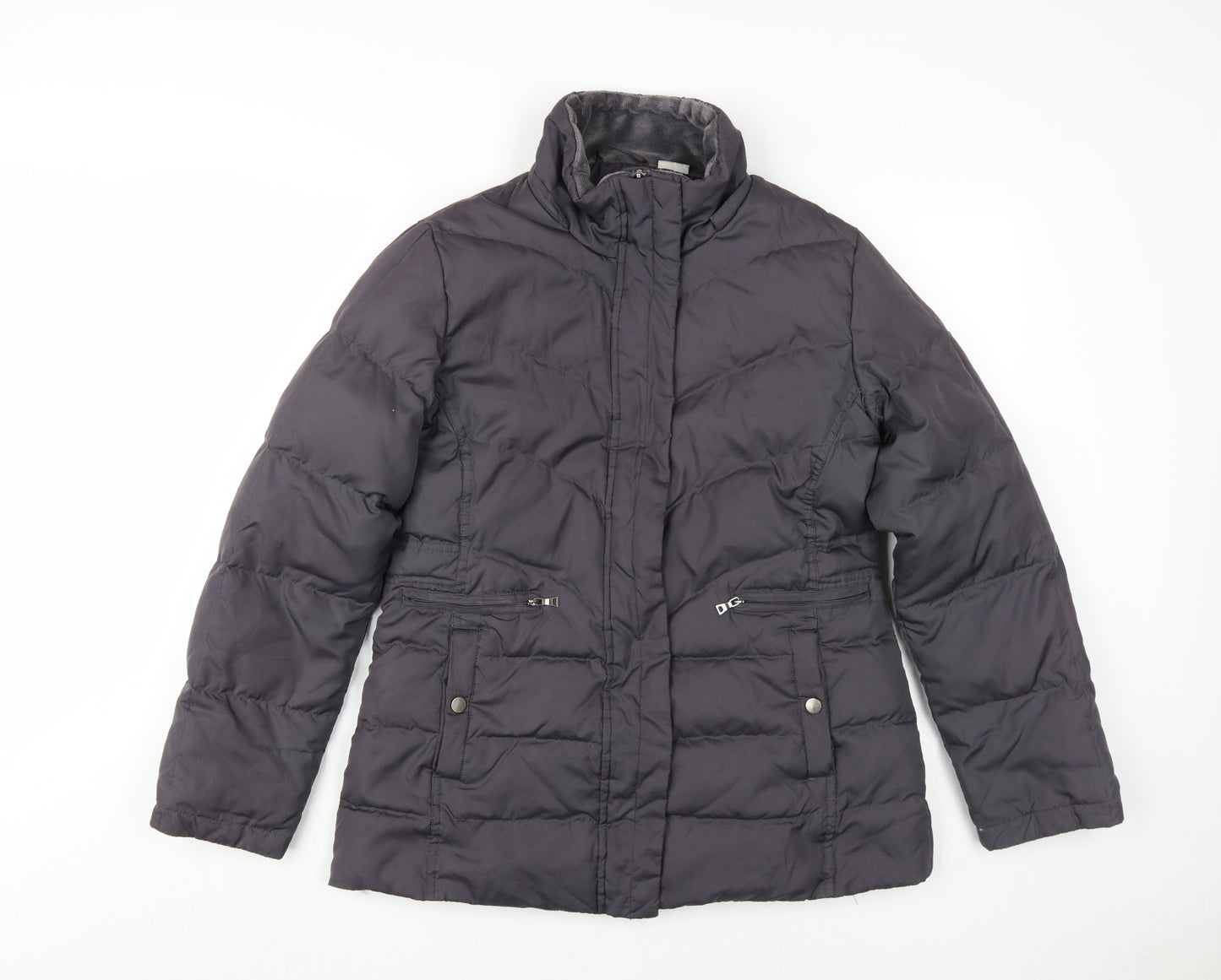 Larry Levine Women's Black Puffer Jacket M Winter Casual