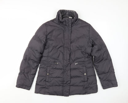 Larry Levine Women's Black Puffer Jacket M Winter Casual