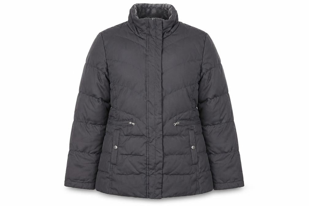 Larry Levine Women's Black Puffer Jacket M Winter Casual